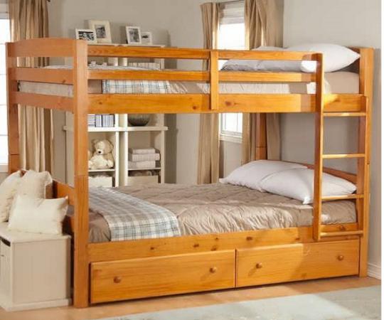 قیمت تخت خواب دو طبقه چوبی در مدل های مختلف در بازار 